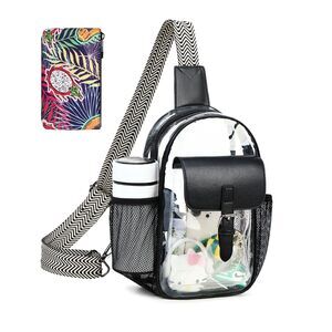 2963 Clear Bag for Stadium Events, Clear Crossbody Bag Purses Crossbody